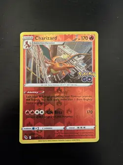 Pokemon TCG Charizard 010/078 Pokemon Go Reverse Holo Rare NM-Mint - Image 1
