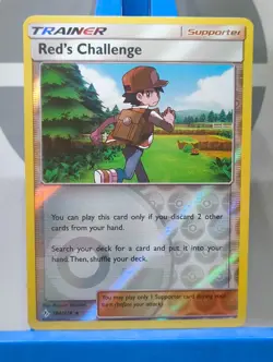 Red's Challenge 184/214 - S&M: Unbroken Bonds - Reverse Holo Rare - Pokemon TCG - Image 3