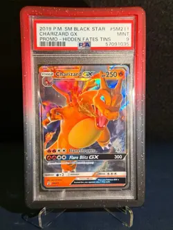 Pokemon TCG Charizard GX Sun & Moon Sm211 Holo Promo (PSA 9) - Image 1