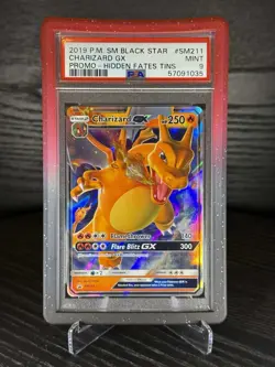 Pokemon TCG Charizard GX Sun & Moon Sm211 Holo Promo (PSA 9) - Image 2