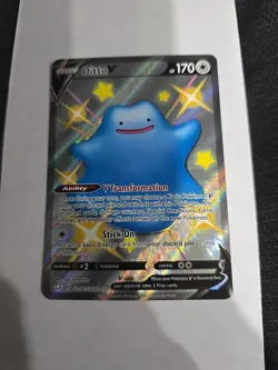 Ditto V SV118/SV122 Pokemon Shining Fates Shiny Ultra Rare Full Art NM - Image 1