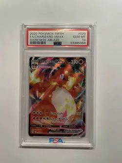 2020 Pokemon SWSH Darkness Ablaze -- Charizard VMAX #020 -- PSA 10 GEM MINT - Image 1