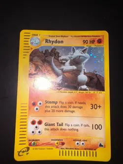 PSA 9 Mint Pokemon Rhydon Skyridge Holo Rare #H27 - Image 2