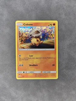 Pokemon TCG Cubone 7/12 Holo McDonald's 2018 Set - LP - Image 1