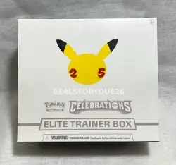 Pokemon Celebrations 25th Anniversary Elite Trainer Box ETB New Fast Shipping! - Image 1