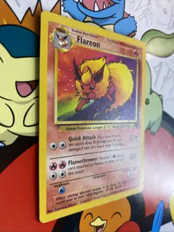 Pokemon Flareon 19/64 WotC Jungle Unlimited Regular Rare LP - Image 2