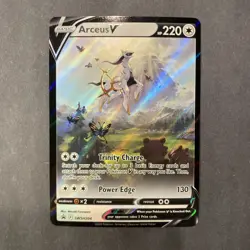 Arceus V #SWSH204 Sword & Shield Black Star Promo Full Art Holo Pokemon TCG - Image 1