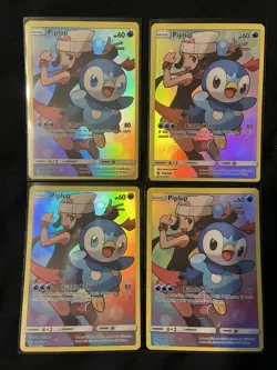 Pokemon TCG Piplup Sun & Moon Cosmic Eclipse 239/236 Holo Secret Rare lot mint - Image 1
