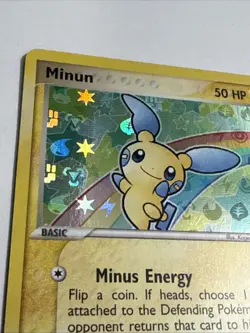 Pokemon TCG Minun EX Hidden Legends 67/101 - 2004 Holo - LP - Image 2