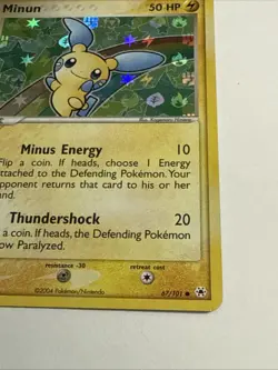 Pokemon TCG Minun EX Hidden Legends 67/101 - 2004 Holo - LP - Image 4