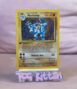 Machamp 8/102 - Holo Rare - Base Set 1st Edition - Pokemon HP - TCGKITTEN - Image 1