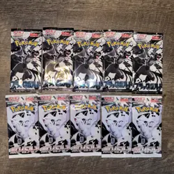 Pokemon Black Bolt & White Flare Booster Pack Japanese 10x Lot - Image 1