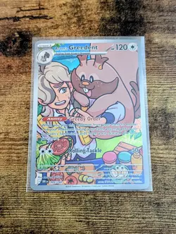 Arven's Greedent 205/182 Destined Rivals Holo Full Art Illustration Rare Pokemon - Image 1