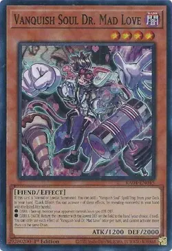 1x Vanquish Soul Dr. Mad Love - 1st Edi NM Eng YuGiOh - Quarter Century Stampede - Image 1