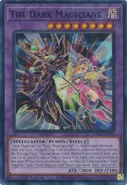 1x The Dark Magicians - 1st Edition NM Eng YuGiOh - Quarter Century Stampede - Image 1