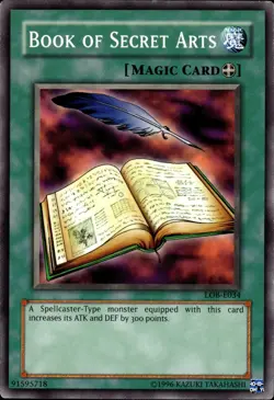 Book Of Secret Arts - LOB-E034 - LP - YuGiOh - Image 1