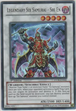 Yugioh! LP Legendary Six Samurai - Shi En - STOR-EN041 - Ultra Rare - 1st Editio - Image 1