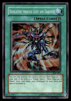 DEDICATION THROUGH LIGHT AND DARKNESS IOC-095 INVASION OF CHAOS YU-GI-OH - Image 1