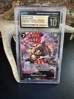 Monkey.D.Luffy (Alternate Art) OP04-090 Kingdoms of Intrigue CGC PRISTINE 10 - Image 1