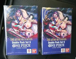 One Piece TCG: Double Pack Set 9 The Azure Sea's Seven LOT OF 2 - IN HAND - Image 1