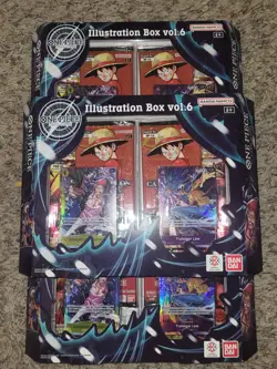 One Piece Illustration Box Volume 6 Factory Sealed Lot Of 3 Plus 2 Op-14 Packs - Image 2