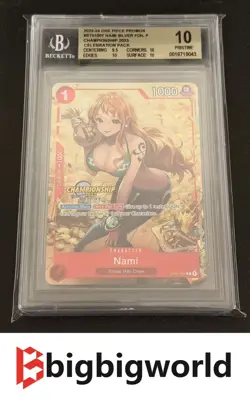 One Piece TCG - Championship CS 2023 Celebration Pack - Nami ST01-007 BGS 10 - Image 1
