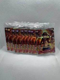 9x SEALED - One Piece TCG Monkey.D.Luffy Treasure Booster Promo - ST10-006 SSP - Image 1
