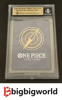 One Piece CCG MONKEY D. LUFFY SUPER PRE RELEASE PARTICIPATION P-001 - BGS 10 - Image 2