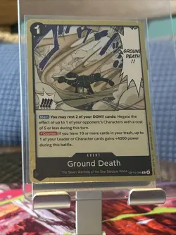 Ground Death OP14-096 The Azure Sea's Seven Foil English NM/M One Piece - Image 1