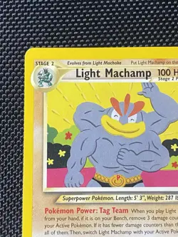 Light Machamp 25/105 Neo Destiny Non-Holo Rare Pokemon Card - NM - Image 2