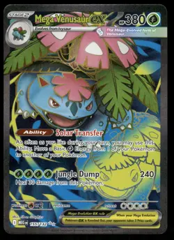 Pokemon Cards Mega Venusaur ex 155/132 Mega Evolution Ultra Rare NM *1 - Image 1