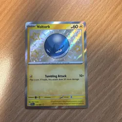 Voltorb 133/091 SV: Paldean Fates Shiny Holo Rare Pokemon Card NM - Image 1