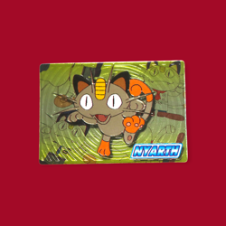 MEOWTH (NYARTH)--JAPANESE MEIJI EMBOSSED PROMO FOIL POKEMON CARD - Image 1
