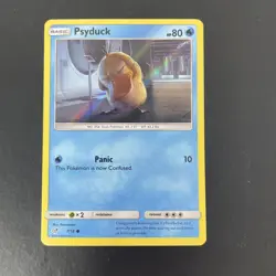 Psyduck 7/18 Holo Pokemon Card Detective Pikachu - Image 1