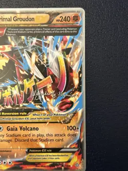 Pokemon TCG XY: Primal Clash Primal Groudon EX Holo Card 86/160 Ultra Rare - Image 3