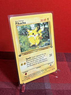 Pikachu 60/64 1st Edition - Jungle Set 1999 Pokemon Card - MP - Image 1