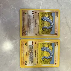 Vintage Pokemon TCG Shadowless #056/102 Onix lot of 2 cards - Image 2