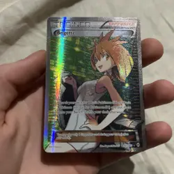 2015 Pokemon TCG Brigette Holo Full Art Ultra Rare Card Breakthrough 161/162 - Image 1