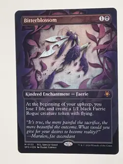 Bitterblossom - Foil - Borderless - Special Guests - Lorwyn Eclipsed MTG - Image 2
