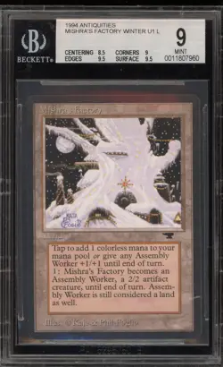 Magic the Gathering MTG Mishra's Factory Winter Antiquities BGS 9 Mint - Image 1