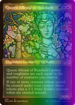 MTG Queen Allenal of Ruadach (350/552) Dominaria United LP FOIL - Image 1