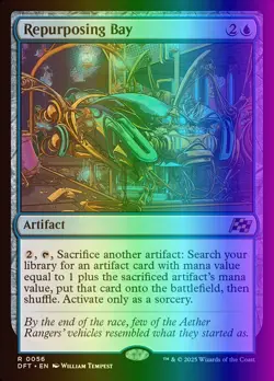 MTG Magic the Gathering Repurposing Bay (56/579) Aetherdrift NM FOIL - Image 1