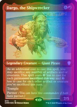 MTG Dargo, the Shipwrecker (572/794) Commander Legends LP FOIL- ETCHED - Image 1