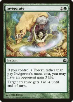MTG Magic the Gathering Invigorate (162/320) Commander LP - Image 1