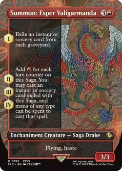 MTG Final Fantasy Commander Rare #0198 Summon Esper Valigarmanda - Image 1