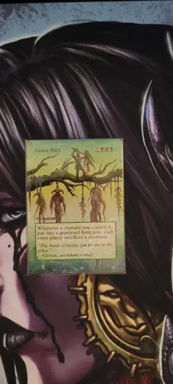 MTG ALTER: Grave Pact, by MicahAlters. Full art alter - Image 1