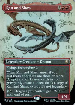 MTG Ran and Shaw (Borderless) (325) | NM Foil | Avatar: The Last Airbender {TLA} - Image 2