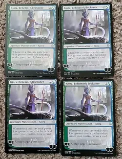 KIORA, BEHEMOTH BECKONER X4 War Of The Spark WAR Playset Magic MTG - Image 1