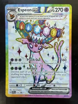 Pokemon Espeon Ex SVP175 & Umbreon Ex SVP176 Black Star Promos Prismatic (NM) - Image 2