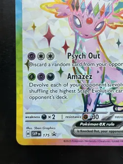 Pokemon Espeon Ex SVP175 & Umbreon Ex SVP176 Black Star Promos Prismatic (NM) - Image 5